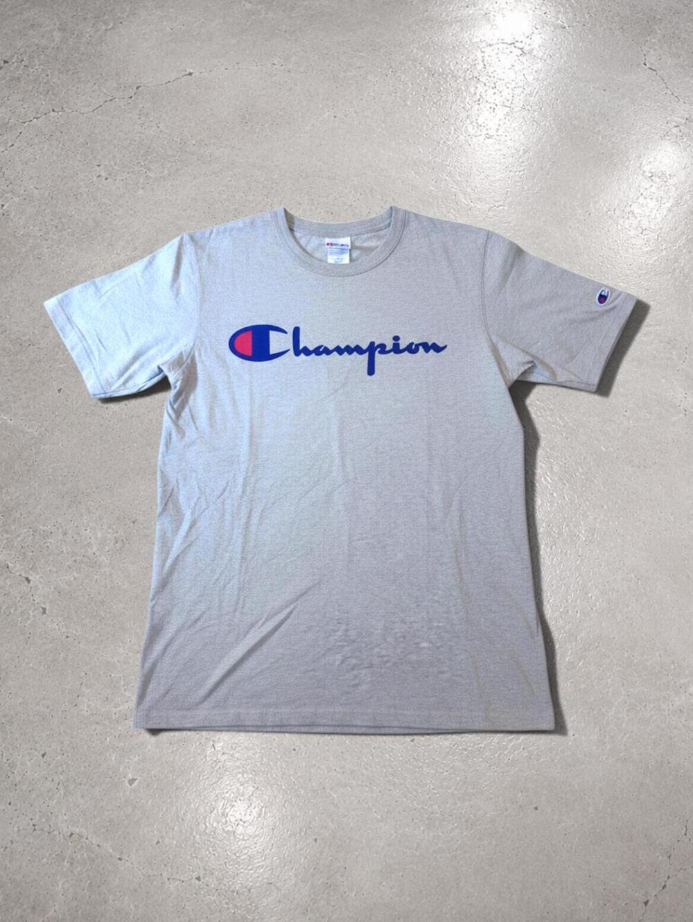 Champion Classic Logo T-Shirt Heather Gray Size Medium
